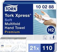 Tork Xpress jemn papierov utierky Multifold H2 PremiumCelulza Biela 2 21x34cm 2310ks