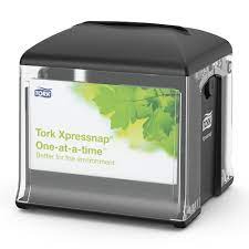 Tork Xpressnap Snack stolnzsobnk na servtky N10 Classic ierna  15,7x14,9x14,9 225 ks