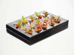 Krabika Amuse-Bouche ierna 357x247x30 mm [10 ks]