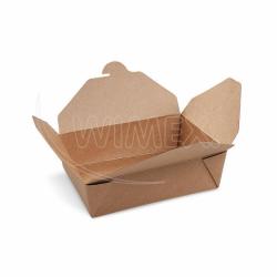 Food box (PAP/PE) nepremastiten kraft `M` 151 x 120 x 50 mm 1000ml [50 ks] NAHRADA 48622