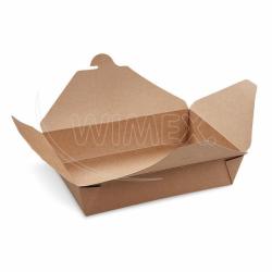 Food box (PAP/PE) nepremastiten kraft `L` 195 x 140 x 50 mm  [50 ks] DOPREDAJ 48626_2