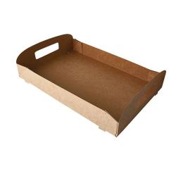 Prepravka mal/Tragetabletts, Pappe"pure" -4,5cm x 35cm x 24cm-hned-10ks