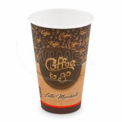 Papierov pohr "Coffee to go" O90mm 510ml `XL: 0,4L/16oz` [50 ks]