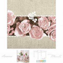 Servtky MANK lovely Roses ruov - 40x40 cm