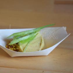 Fingerfood miska dreven lodika 9 x 6 cm [100 ks]2