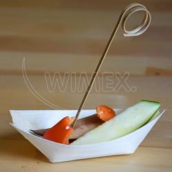 Fingerfood miska dreven lodika 13 x 8 cm [100 ks]2